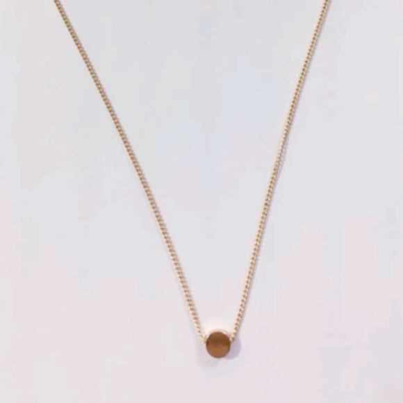 Moon Circle Choker Chain Gold Color - Picture 2 of 5